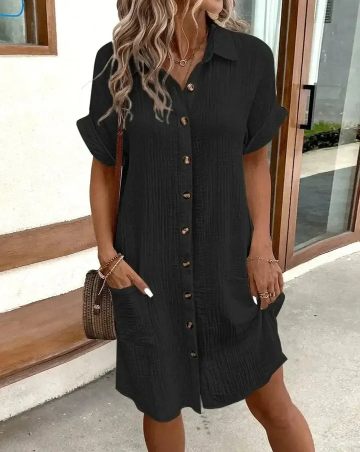 NOELLE™ | Effortless Button-Front Dress
