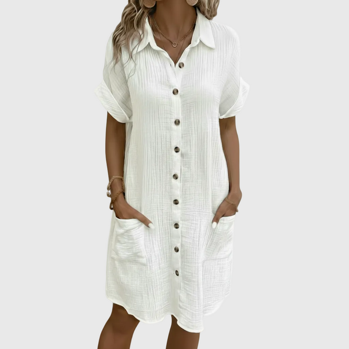NOELLE™ | Effortless Button-Front Dress