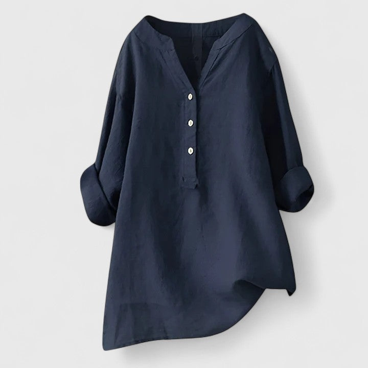 Avery| Elegant Button-Front Shirt