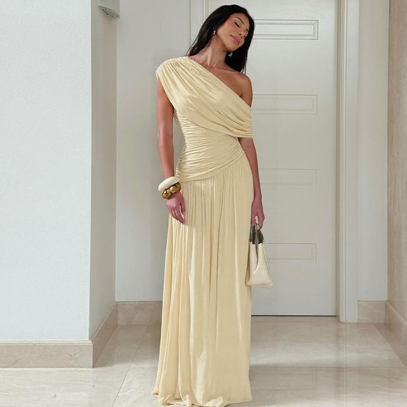 MANO™ | Elegant One Shoulder Evening Bodycon Maxi Dress