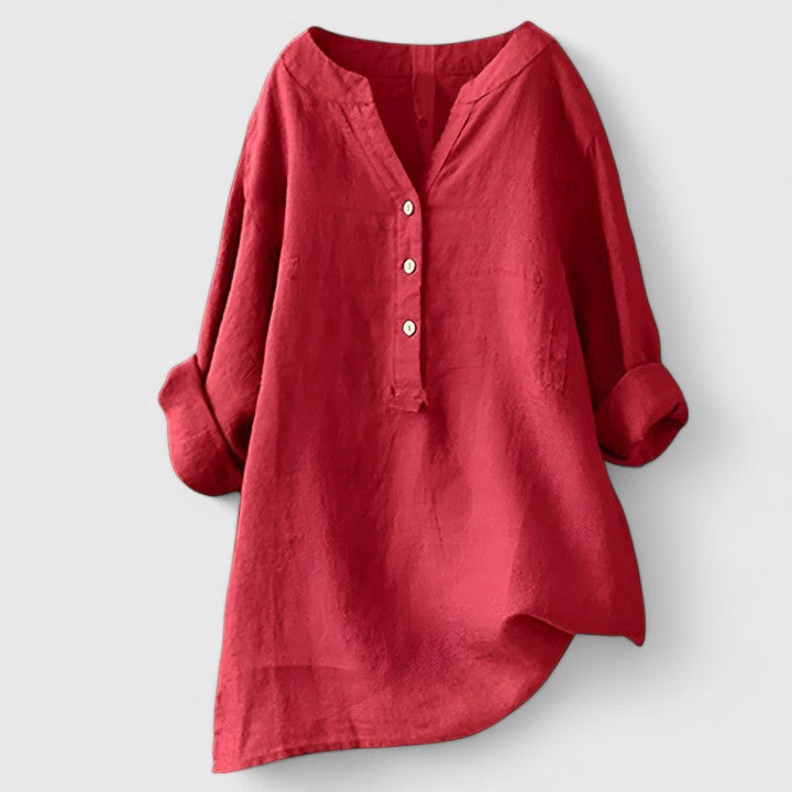 Avery| Elegant Button-Front Shirt
