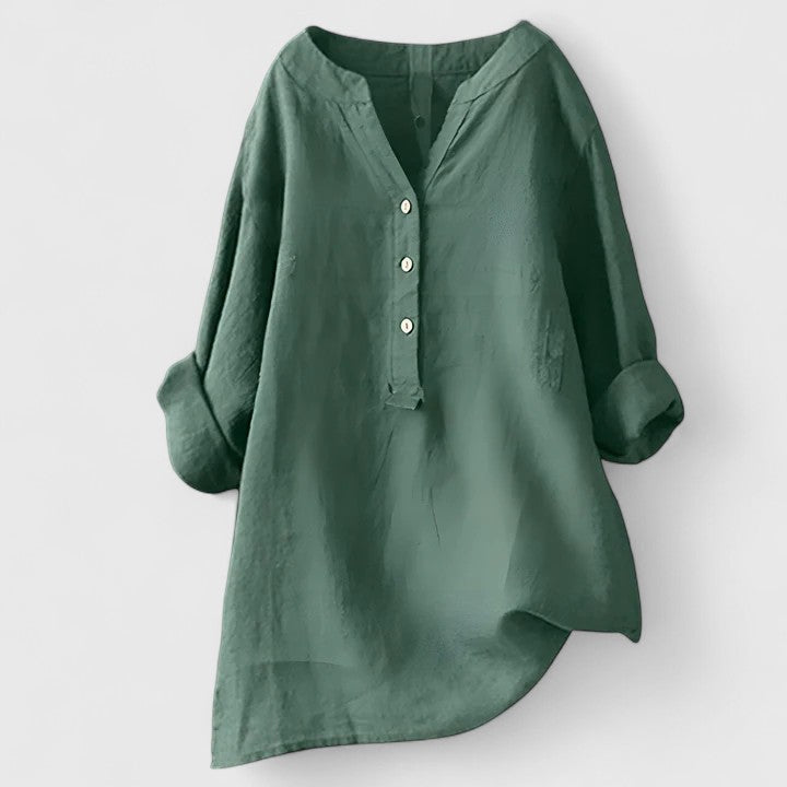 Avery| Elegant Button-Front Shirt
