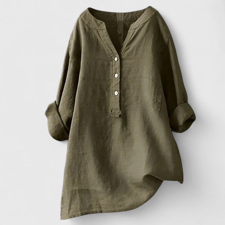 Avery| Elegant Button-Front Shirt