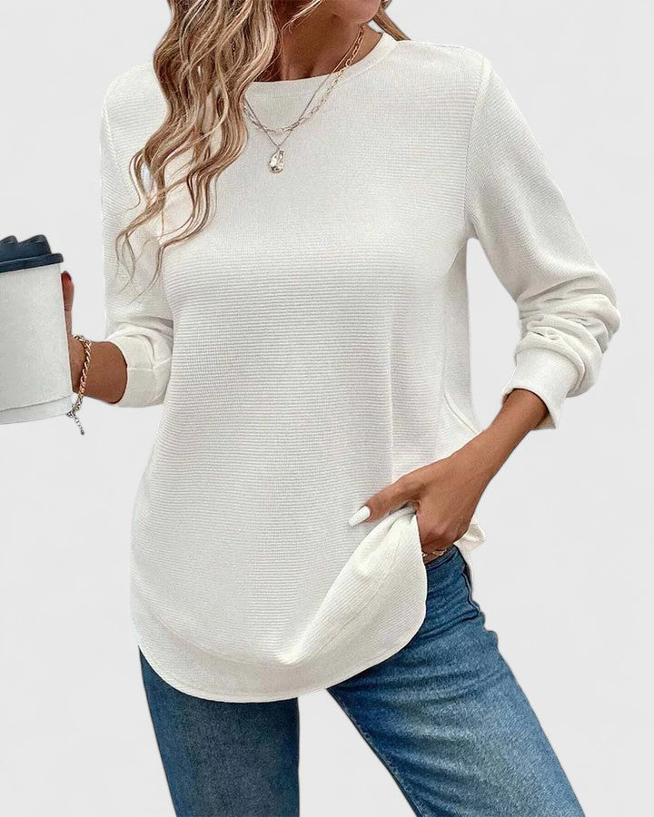 Avery | Elegant O-Neck Long Sleeve
