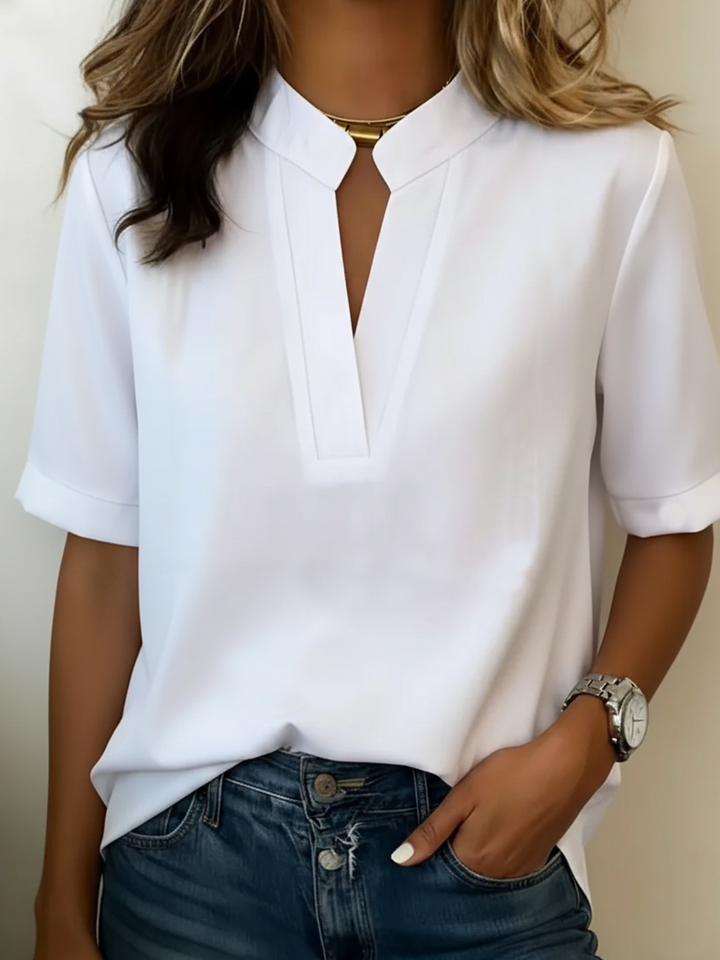 MARGOT™ | Refined Blouse with an Elegant Neckline