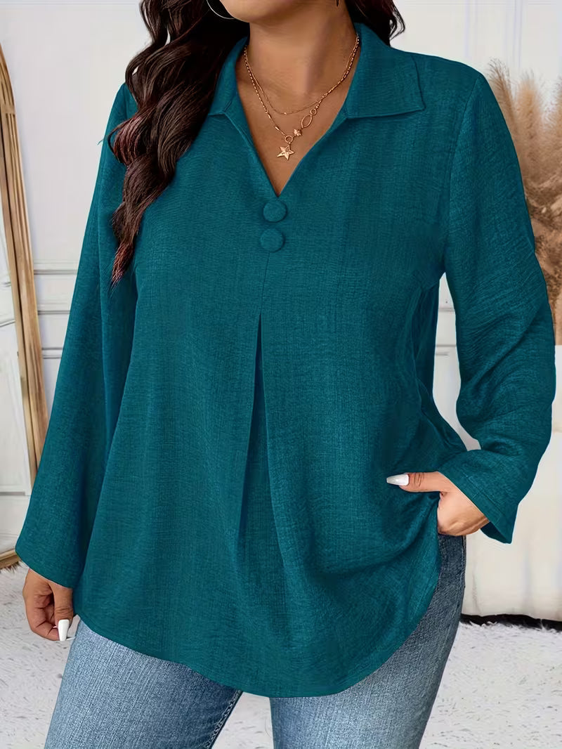 EMILIA™ | Women’s Classic Button-Front Shirt