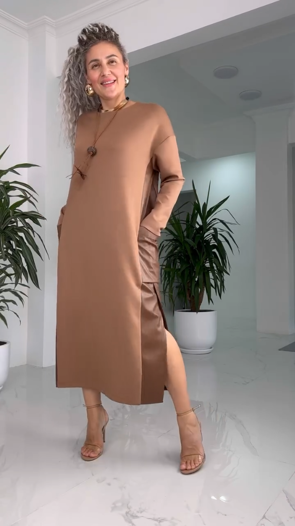MARILYN™ | Classic Minimalist Midi Dress