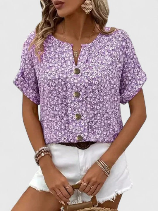 Avery| Elegant Floral Summer Top