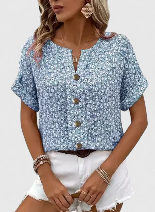 Avery| Elegant Floral Summer Top