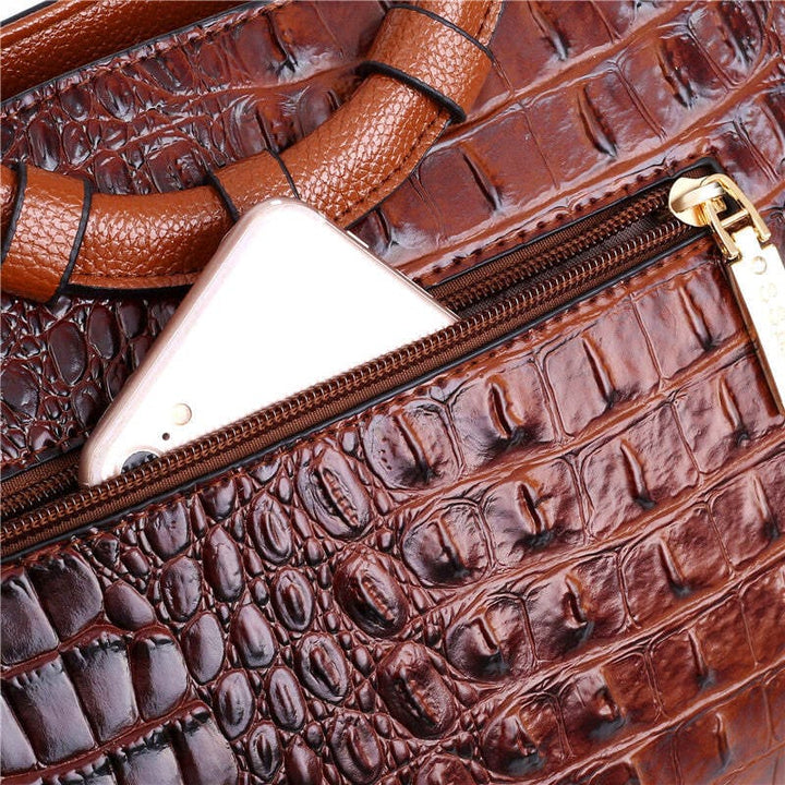 JAYE™ | STYLISH CROCODILE PATTERN HANDBAG