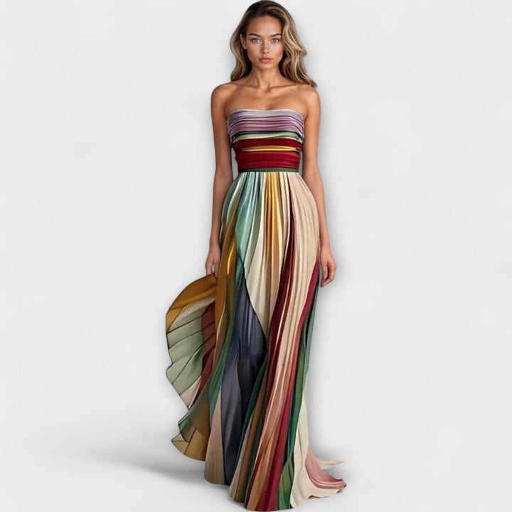 MARIGOLD™ | Bold & Flowing Strapless Dress