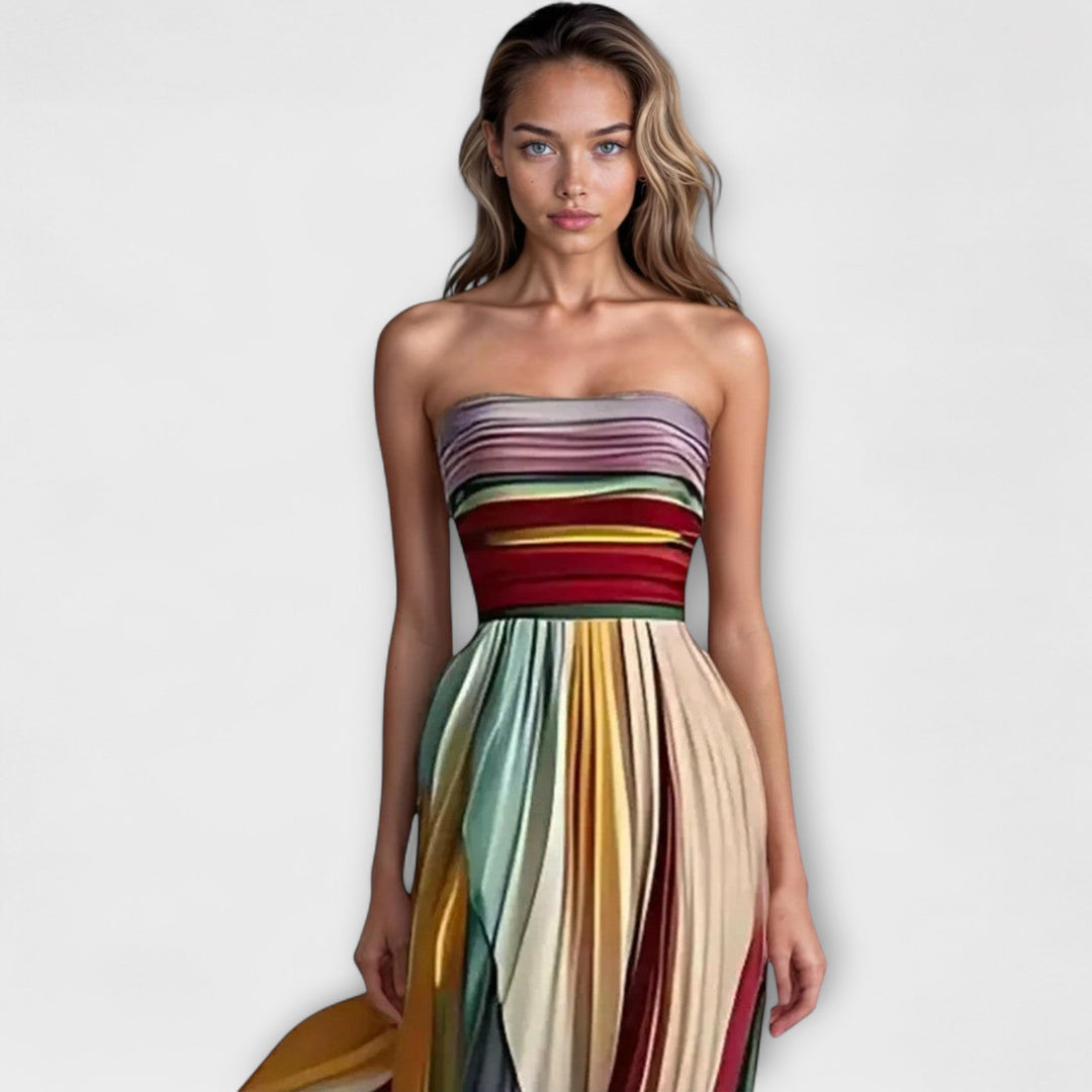 MARIGOLD™ | Bold & Flowing Strapless Dress