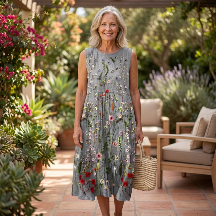 Adeline™ | Boho Printed Dress