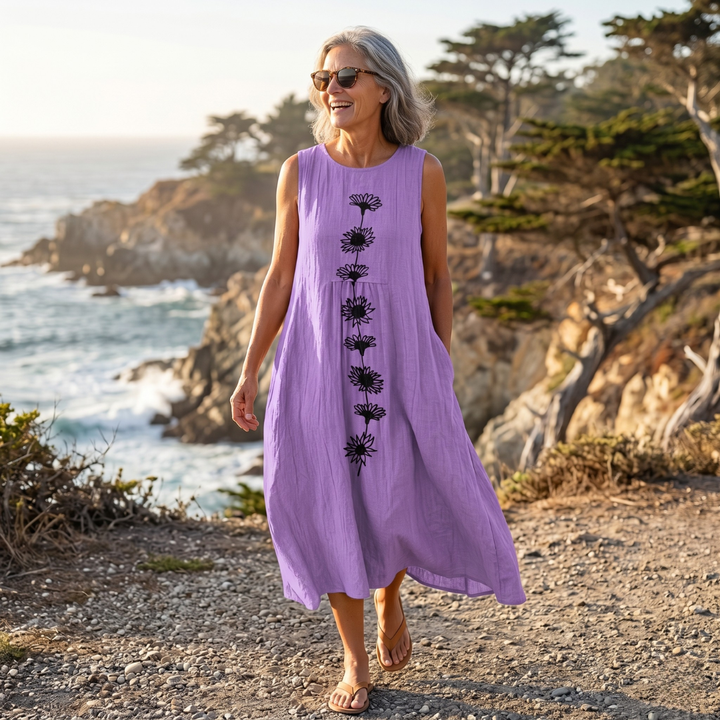 Sienna™ | Sleeveless Midi Dress