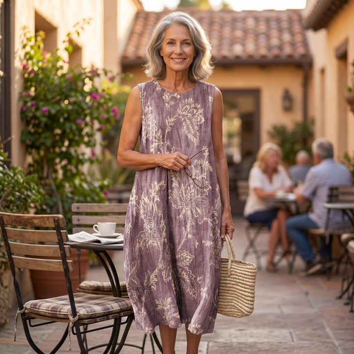 Clara™ | Sleeveless Printed Dress